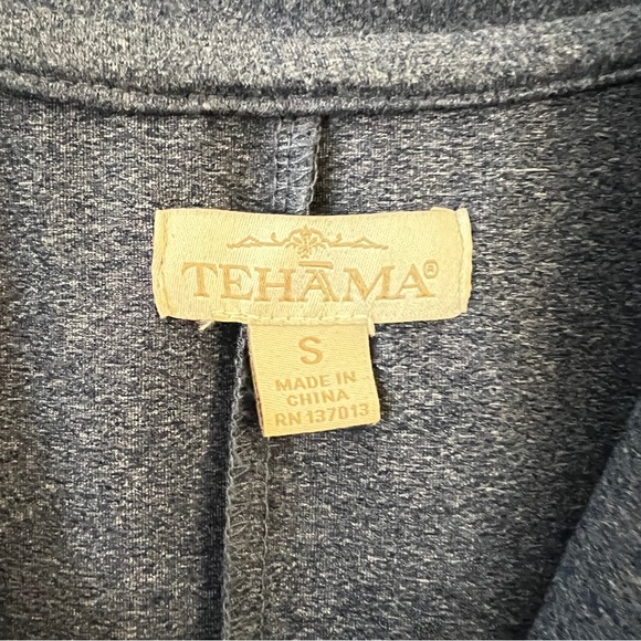 TEHAMA Blue Ruched Midi Dress with Sailor Collar - Picture 4 of 12